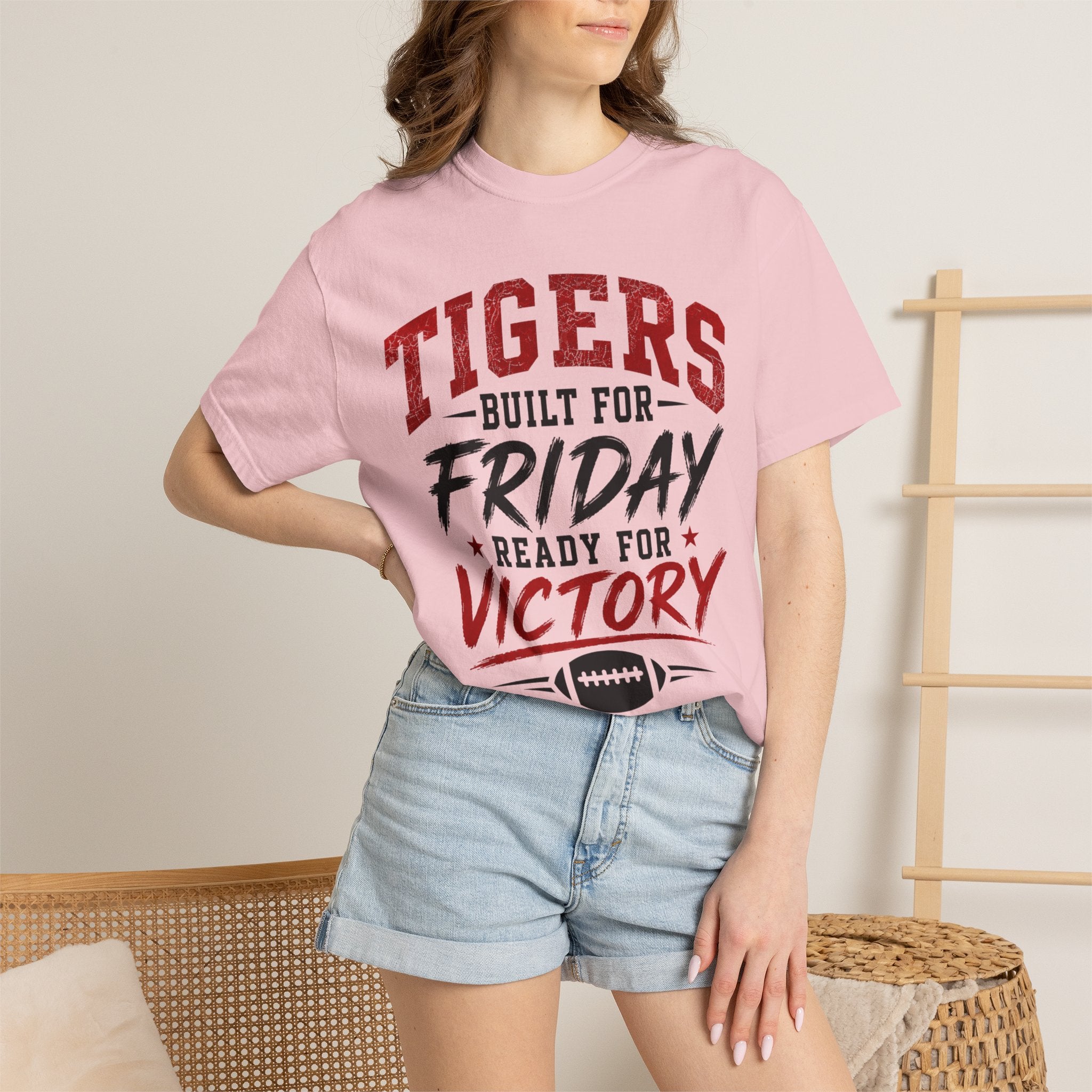 Tigers Built for Friday Football T-Shirt — Ready for Victory