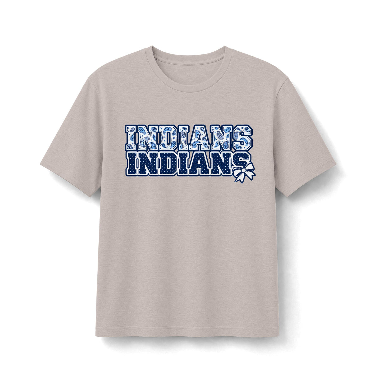 El Reno Indians Stacked Paisley & Bow Tee