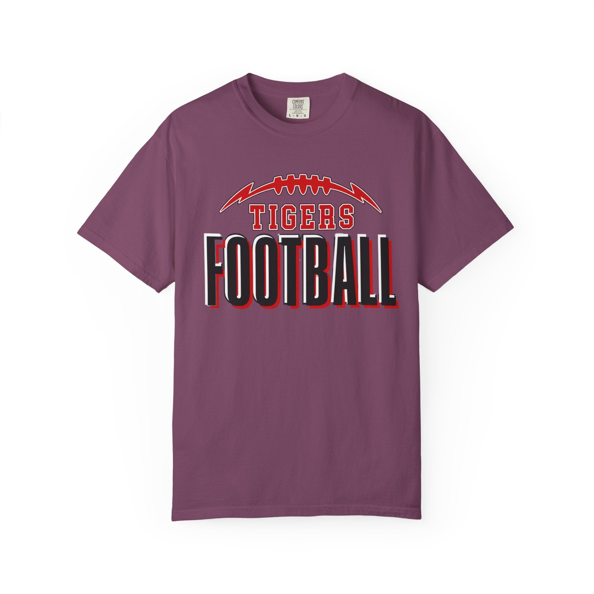 Tigers Football Comfort Colors Tee