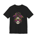 Neon Skeleton Girl T-Shirt - Colorful Halloween Graphics Tee