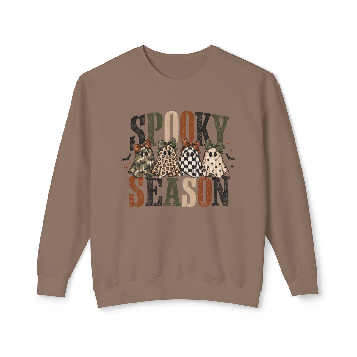 Spooky Season Ghosts Lightweight Crewneck Sweatshirt