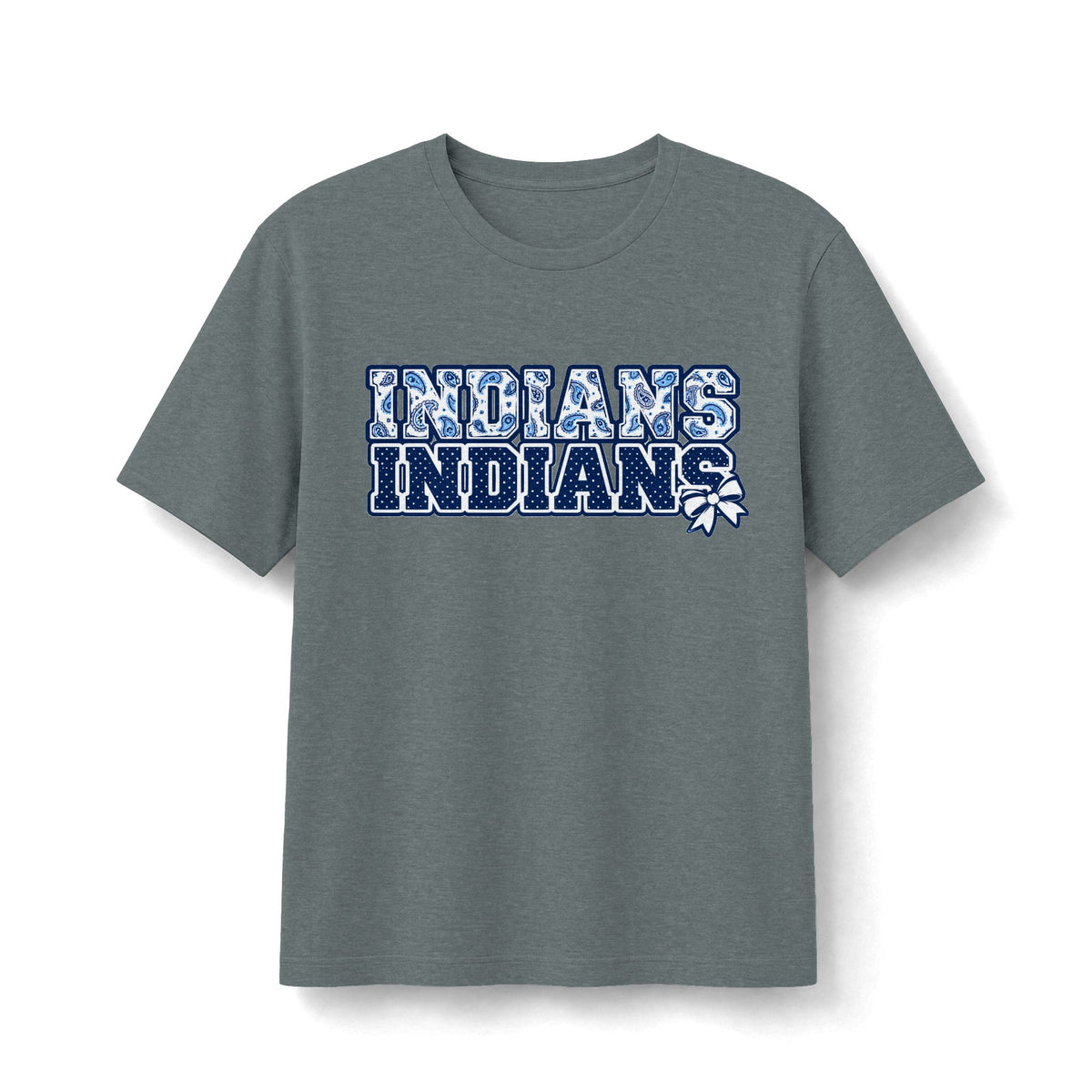 El Reno Indians Stacked Paisley & Bow Tee