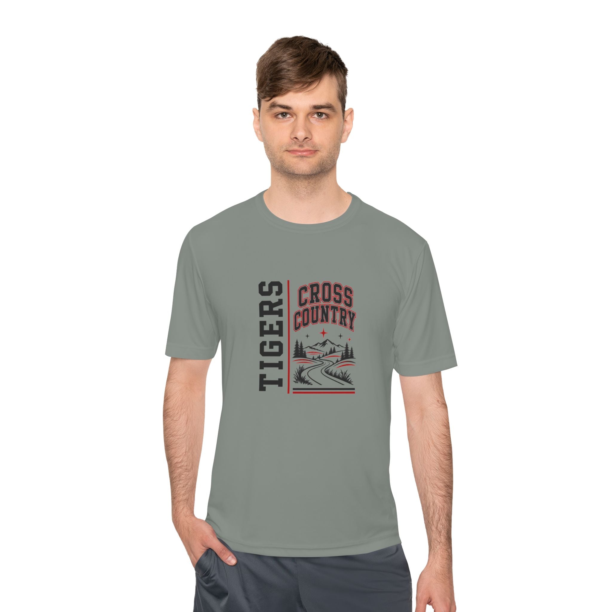 Tigers Cross Country Moisture-Wicking Tee — Running Team Shirt