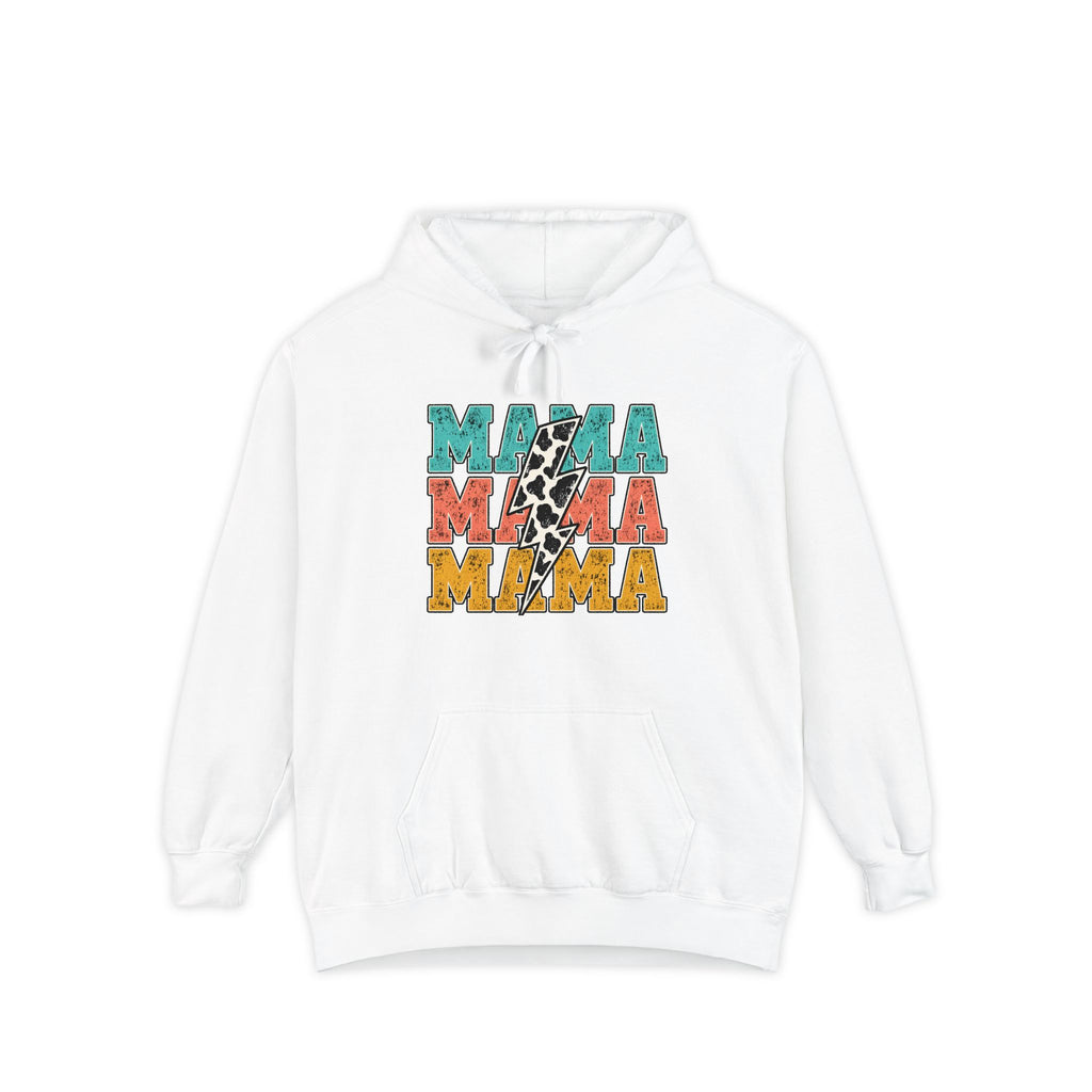 Retro MAMA Cow Print Hoodie