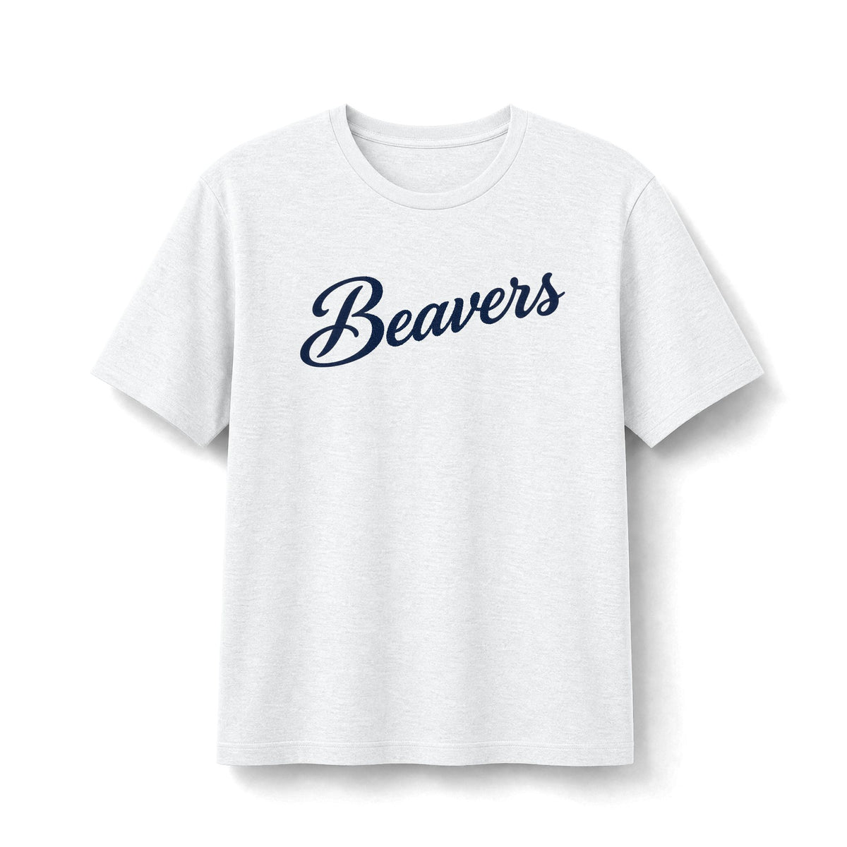 Beavers Script Tee - Vintage Script Collegiate Bella+Canvas CVC