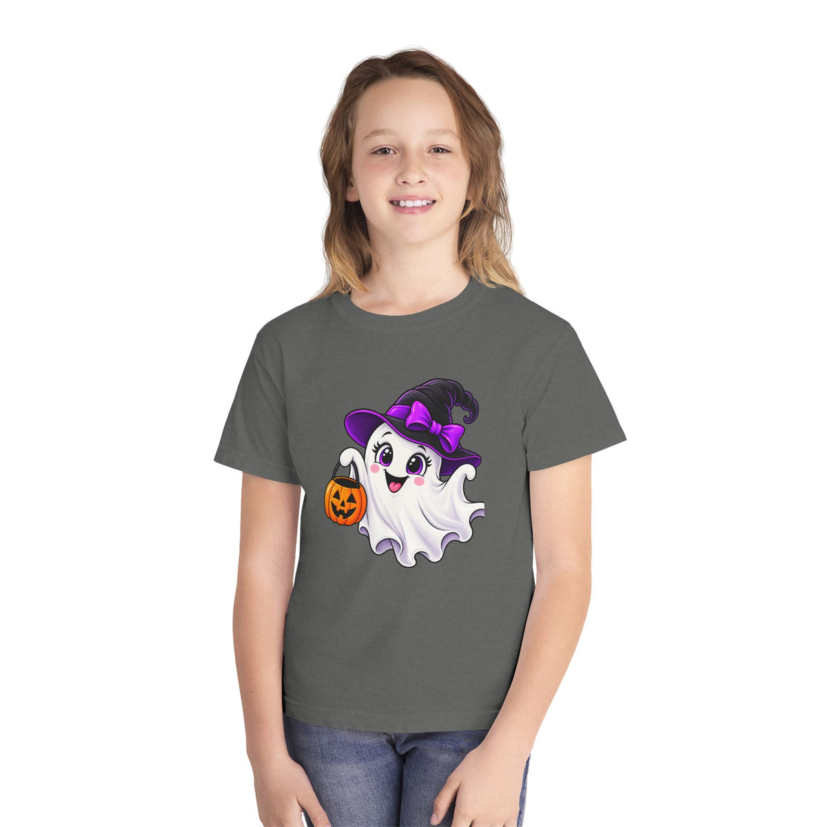 Little Boo Halloween T-Shirt - Cute Ghost Youth Shirt