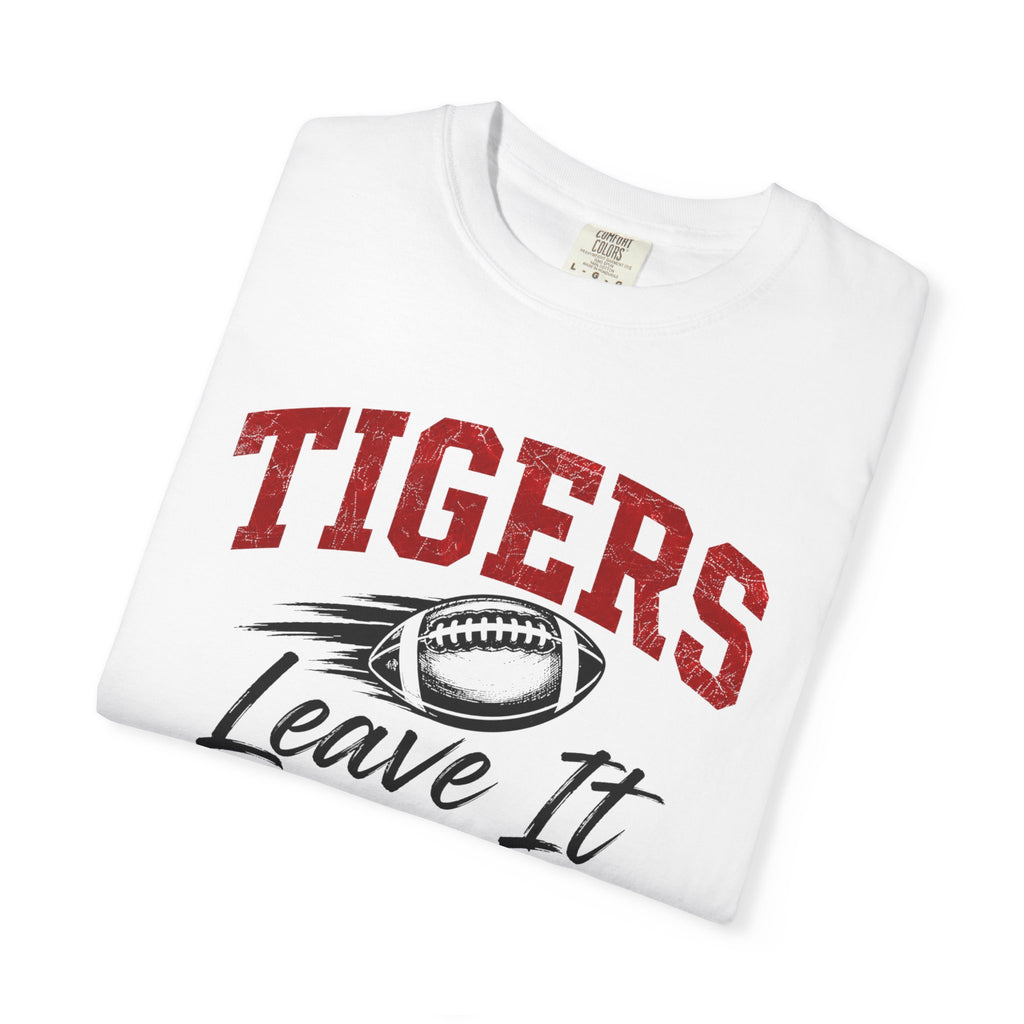 Tigers Leave It All on the Field/Comfort Colors Football Tee