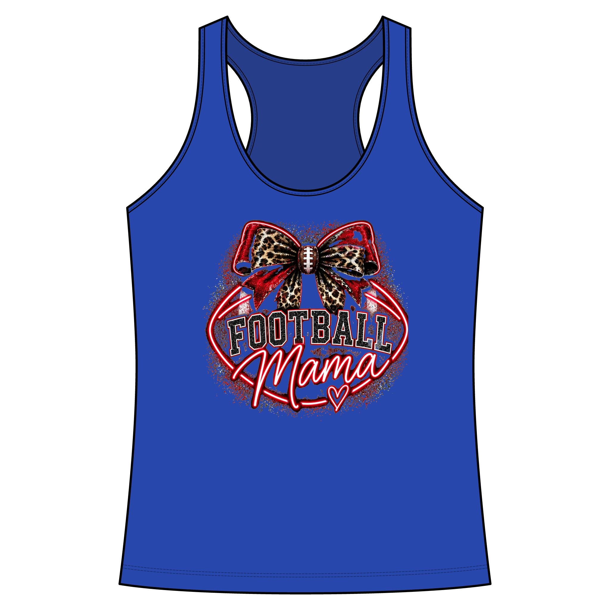 TIGERS Football Mama Racerback Tank