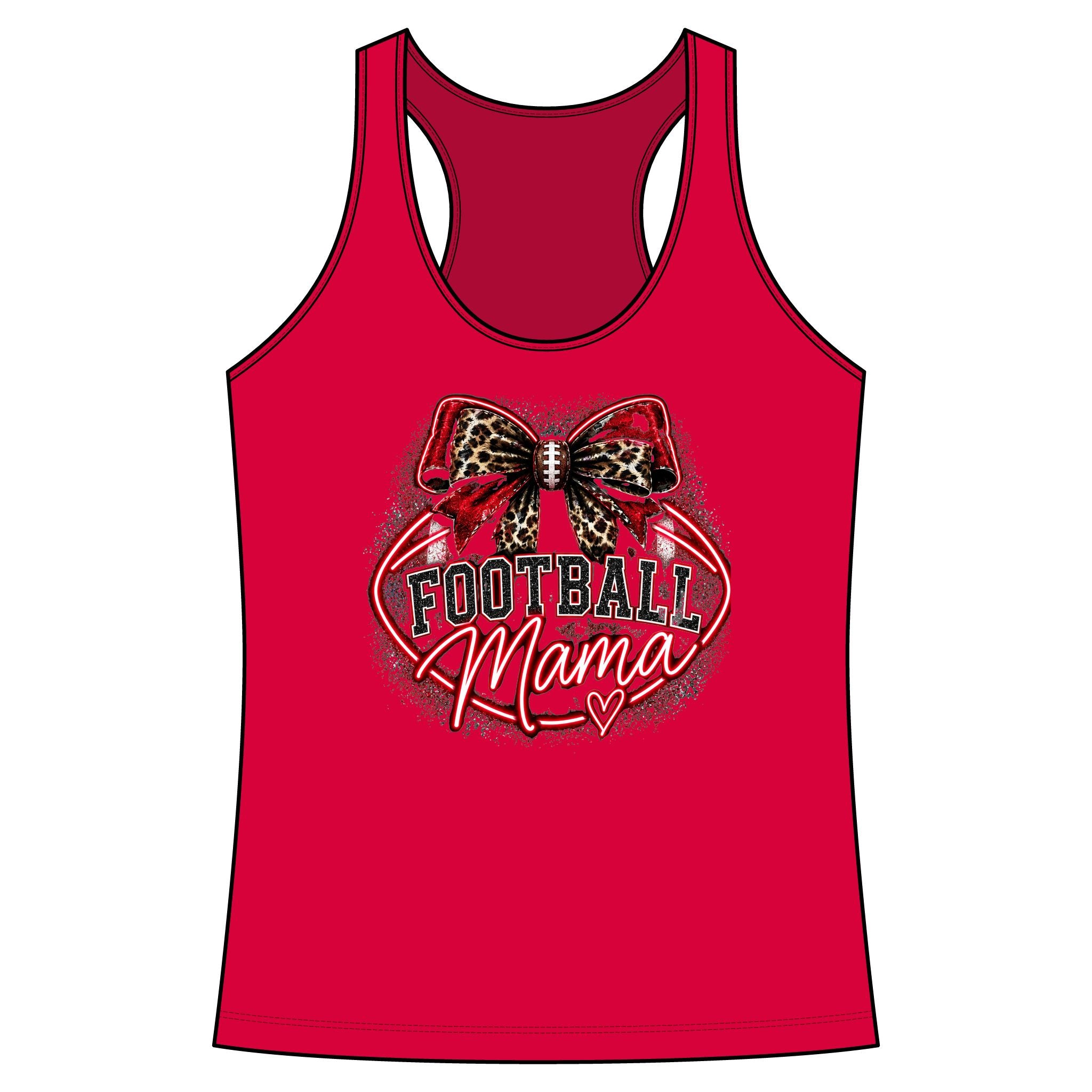 TIGERS Football Mama Racerback Tank