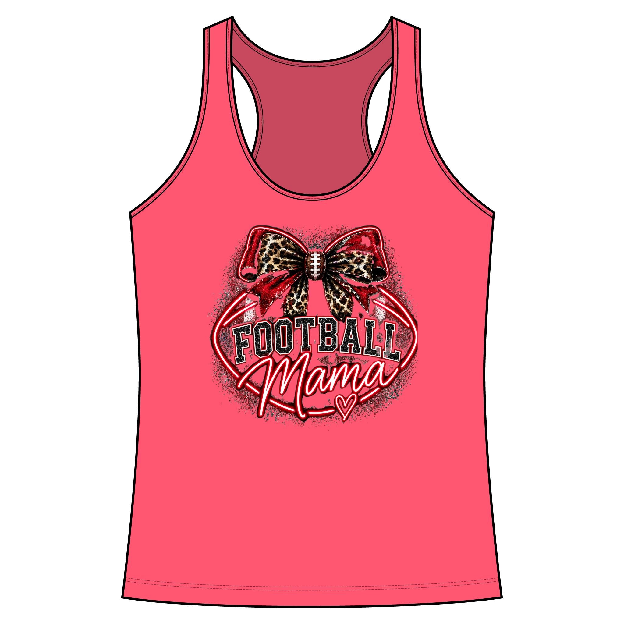 TIGERS Football Mama Racerback Tank