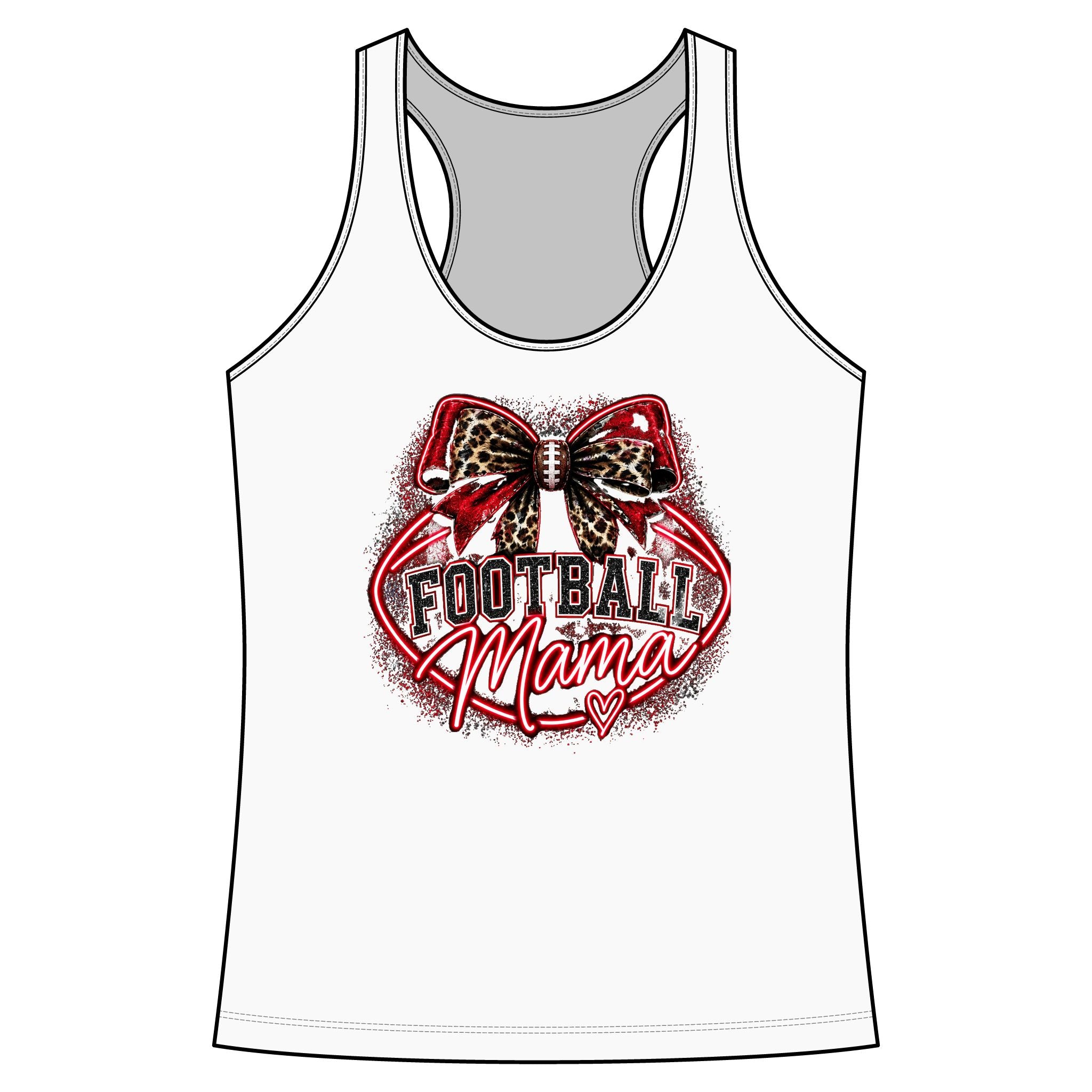 TIGERS Football Mama Racerback Tank