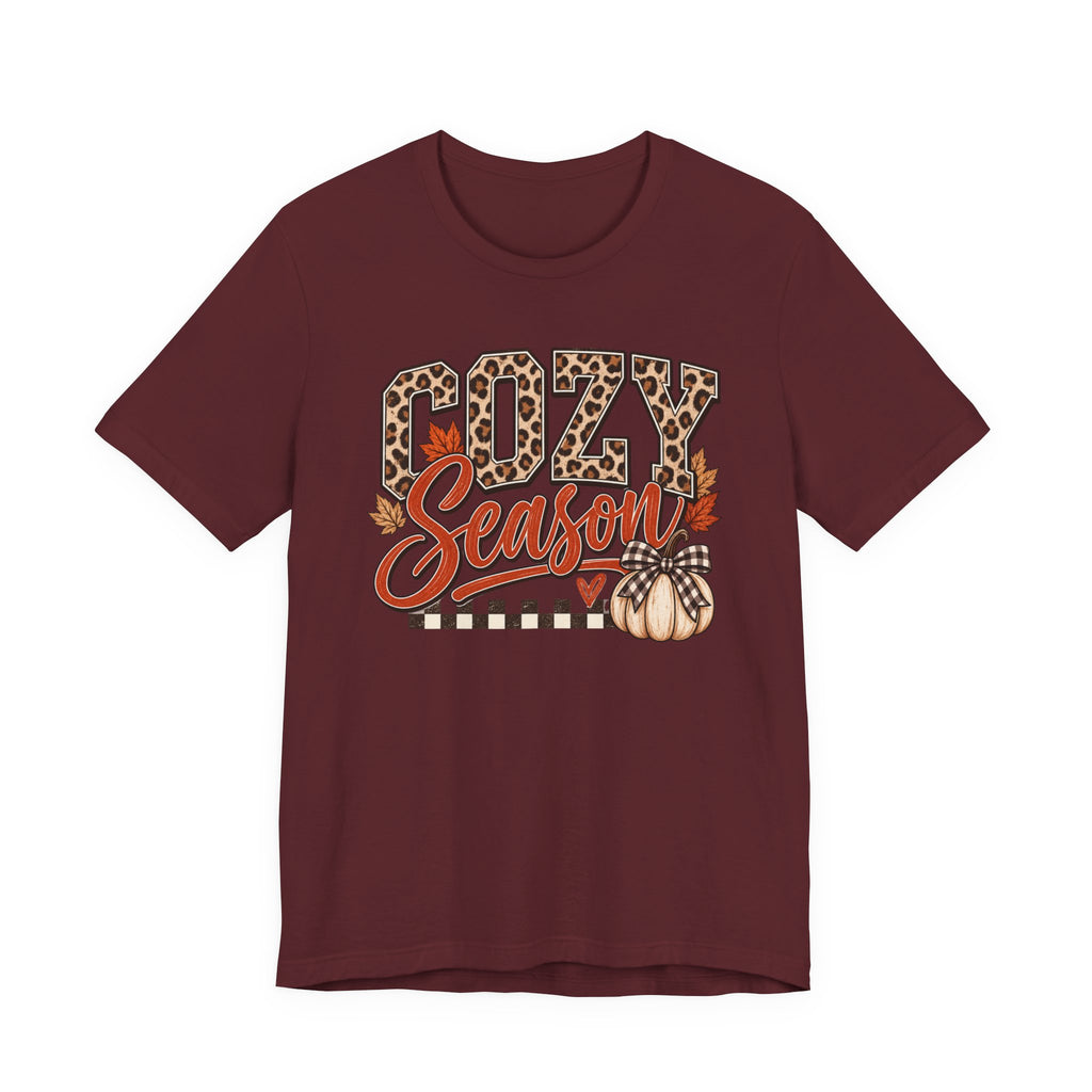 Cozy Season Leopard Fall Graphic Tee