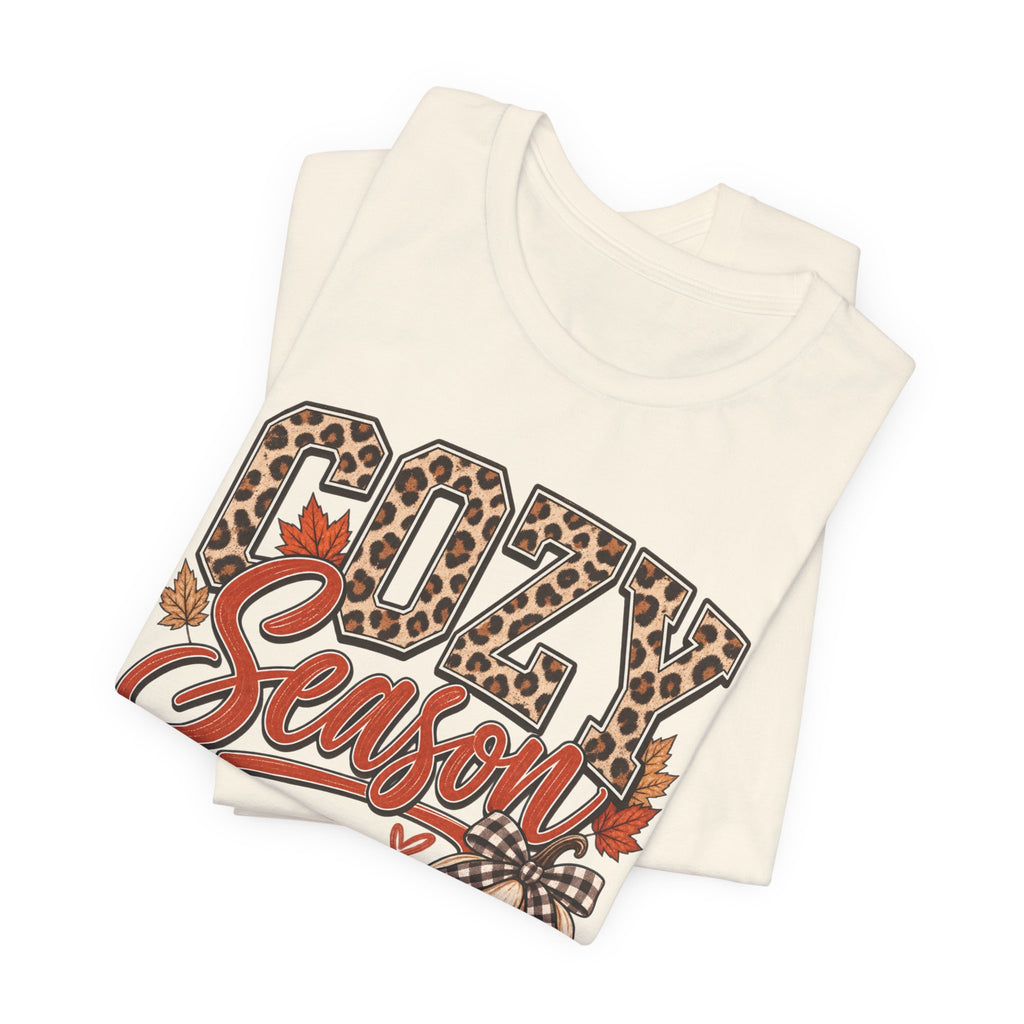 Cozy Season Leopard Fall Graphic Tee