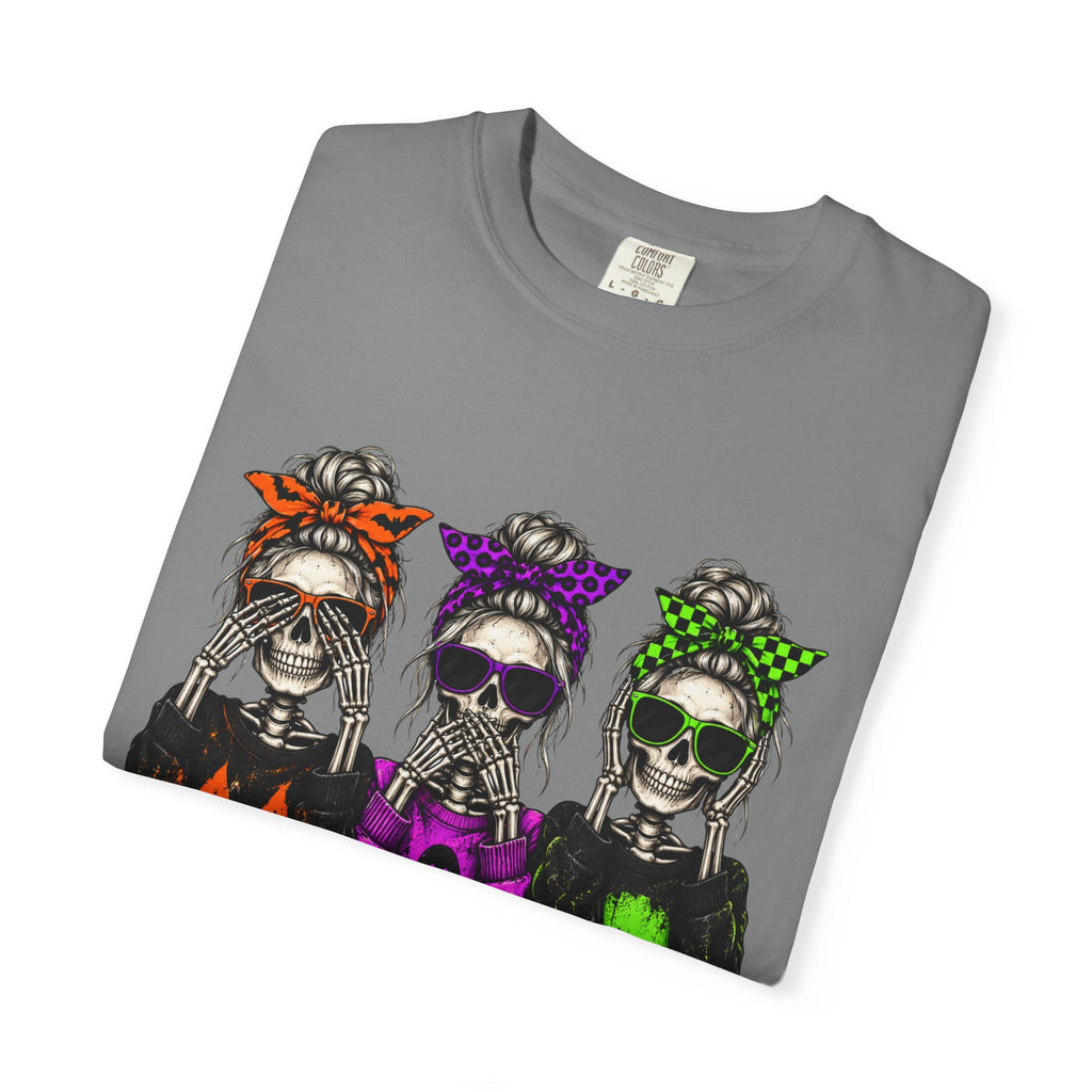 Halloween Skeletons T-Shirt - Colorful Spooky Graphic Tee