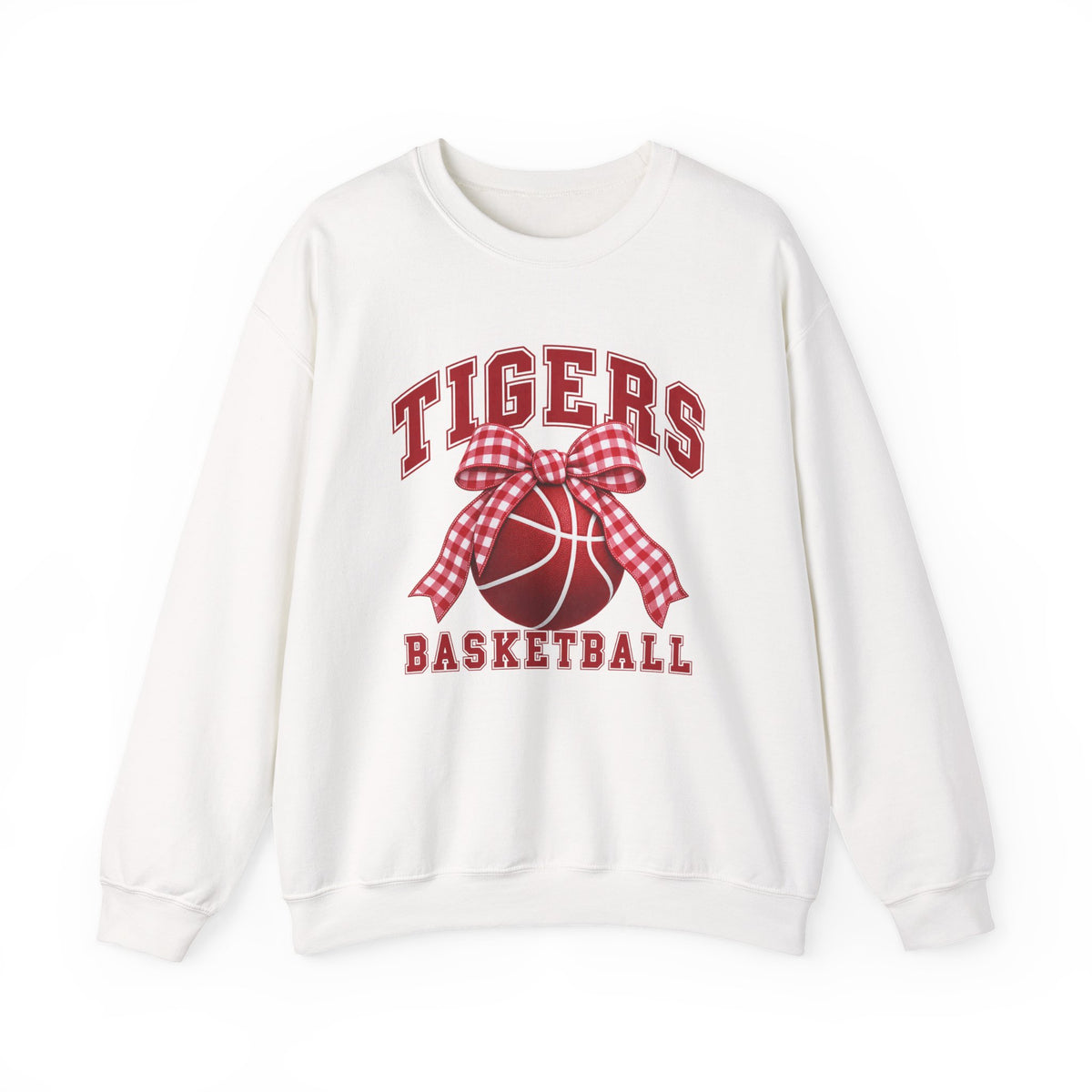 Tigers Basketball Bow Crewneck Sweatshirt