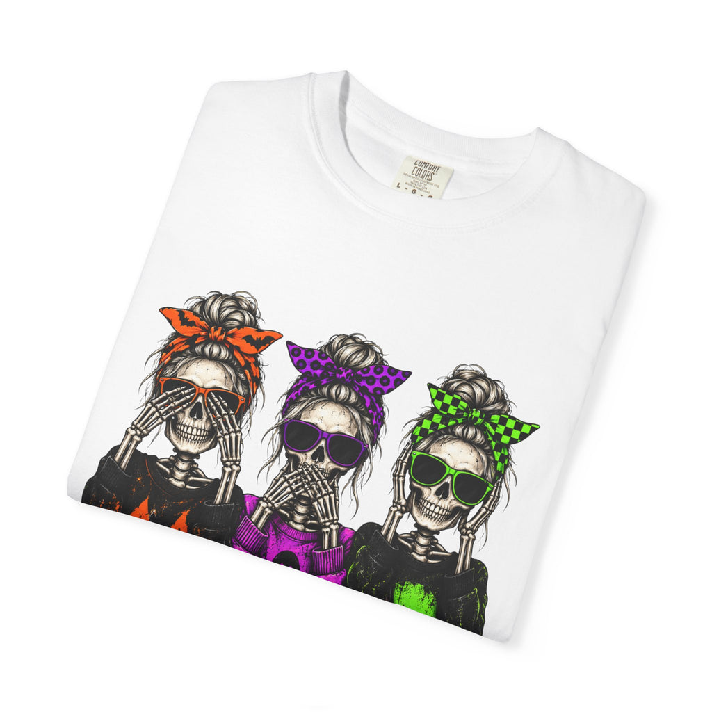 Halloween Skeletons T-Shirt - Colorful Spooky Graphic Tee