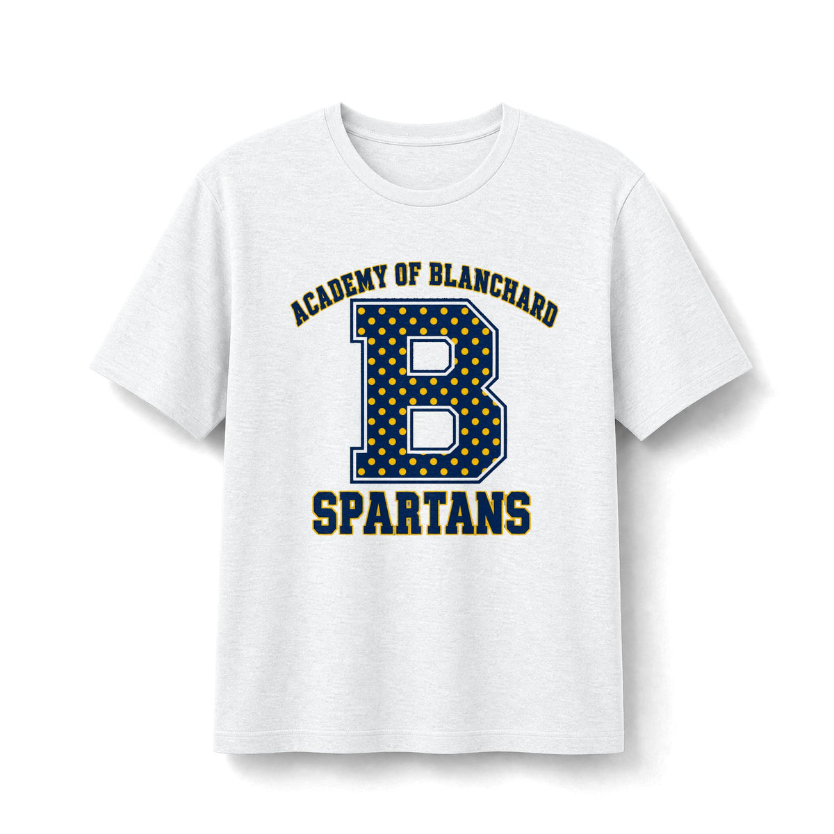 Academy of Blanchard Spartans Polka Dot "B" Tee