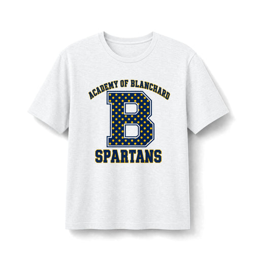 Academy of Blanchard Spartans Polka Dot "B" Tee