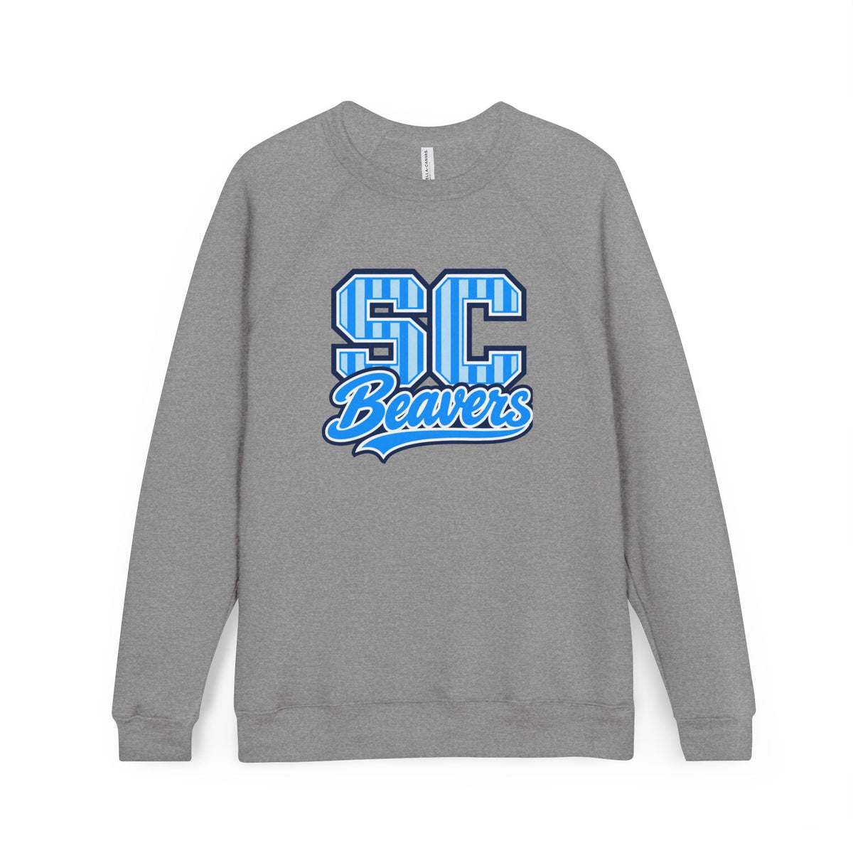 SC Beavers Striped Sponge Fleece Crewneck Sweatshirt