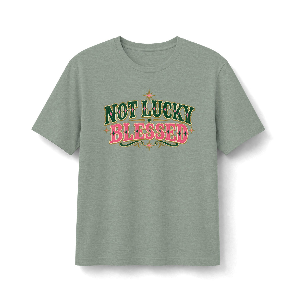 Not Lucky, Blessed Retro Faith Tee