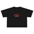 Tigers Football Heart Women's Jersey Crop Tee