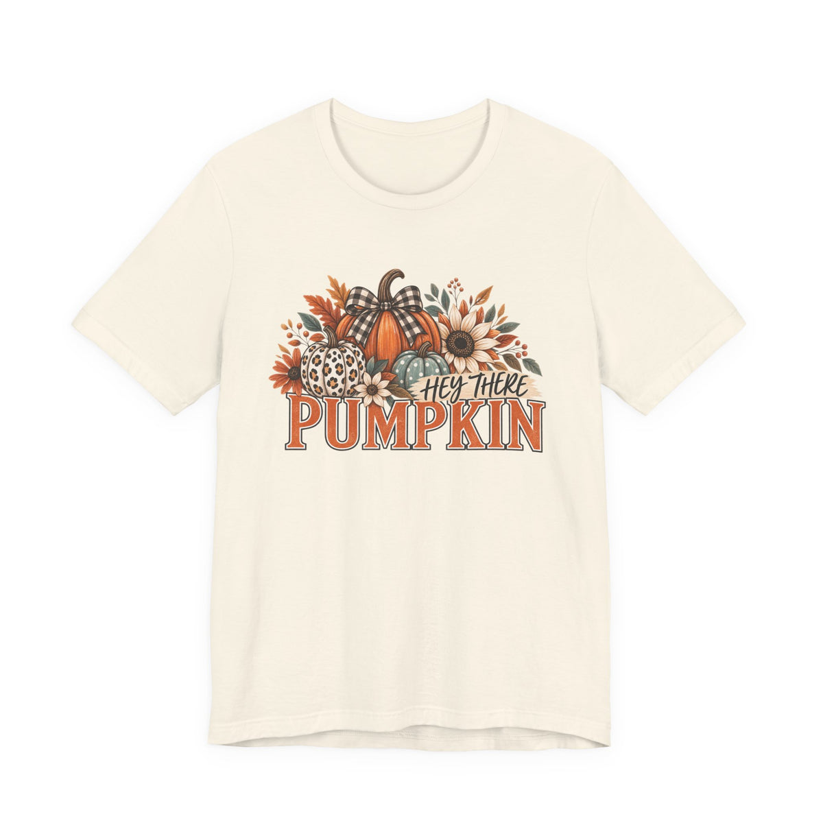 Hey There Pumpkin Leopard & Gingham Fall Tree
