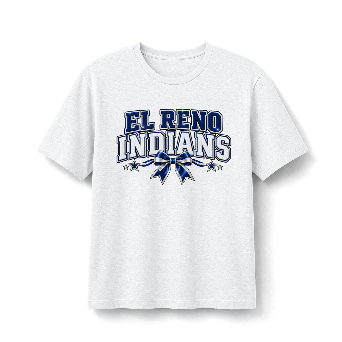 El Reno Indians Navy & White Game Day Tee