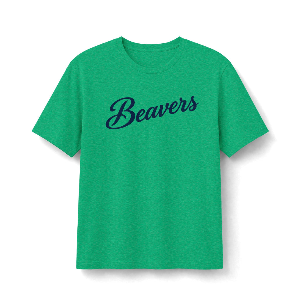 Beavers Script Tee - Vintage Script Collegiate Bella+Canvas CVC