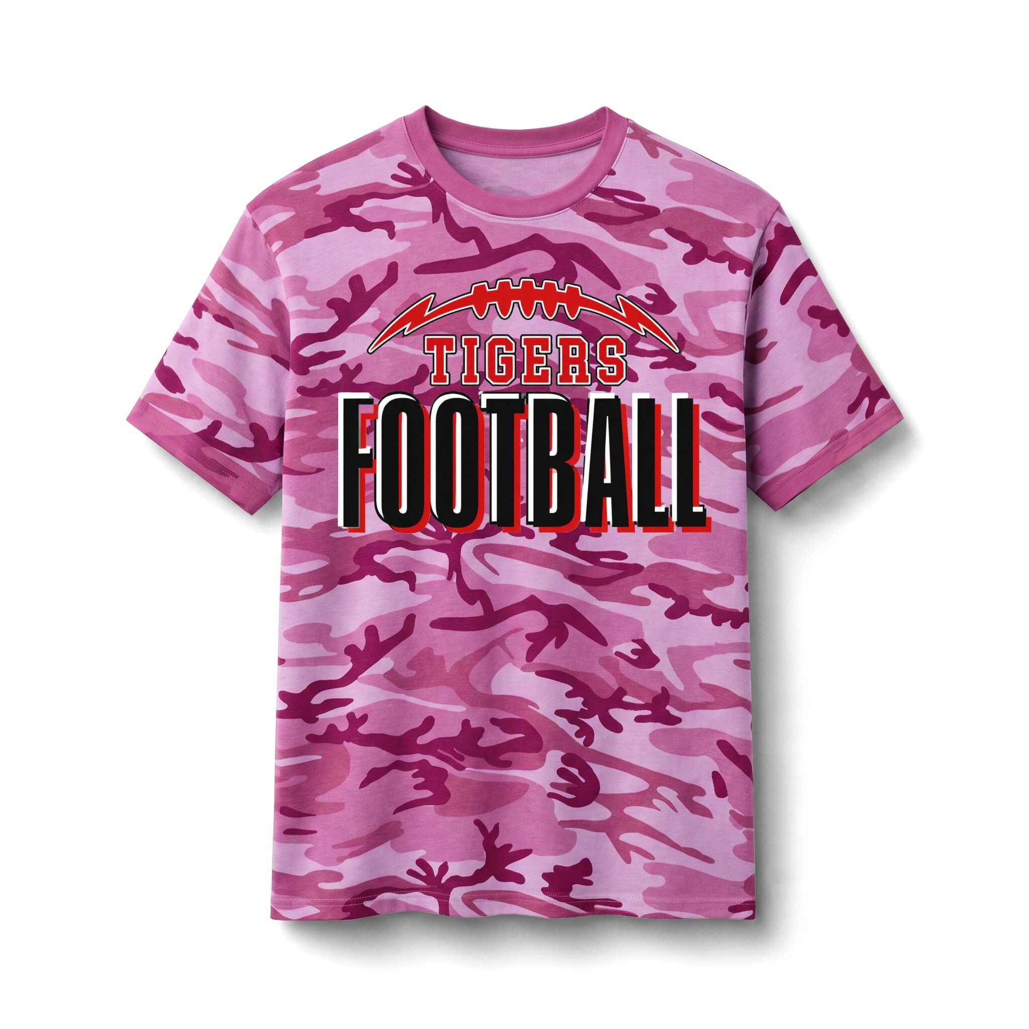 Tigers Football Camo Tee