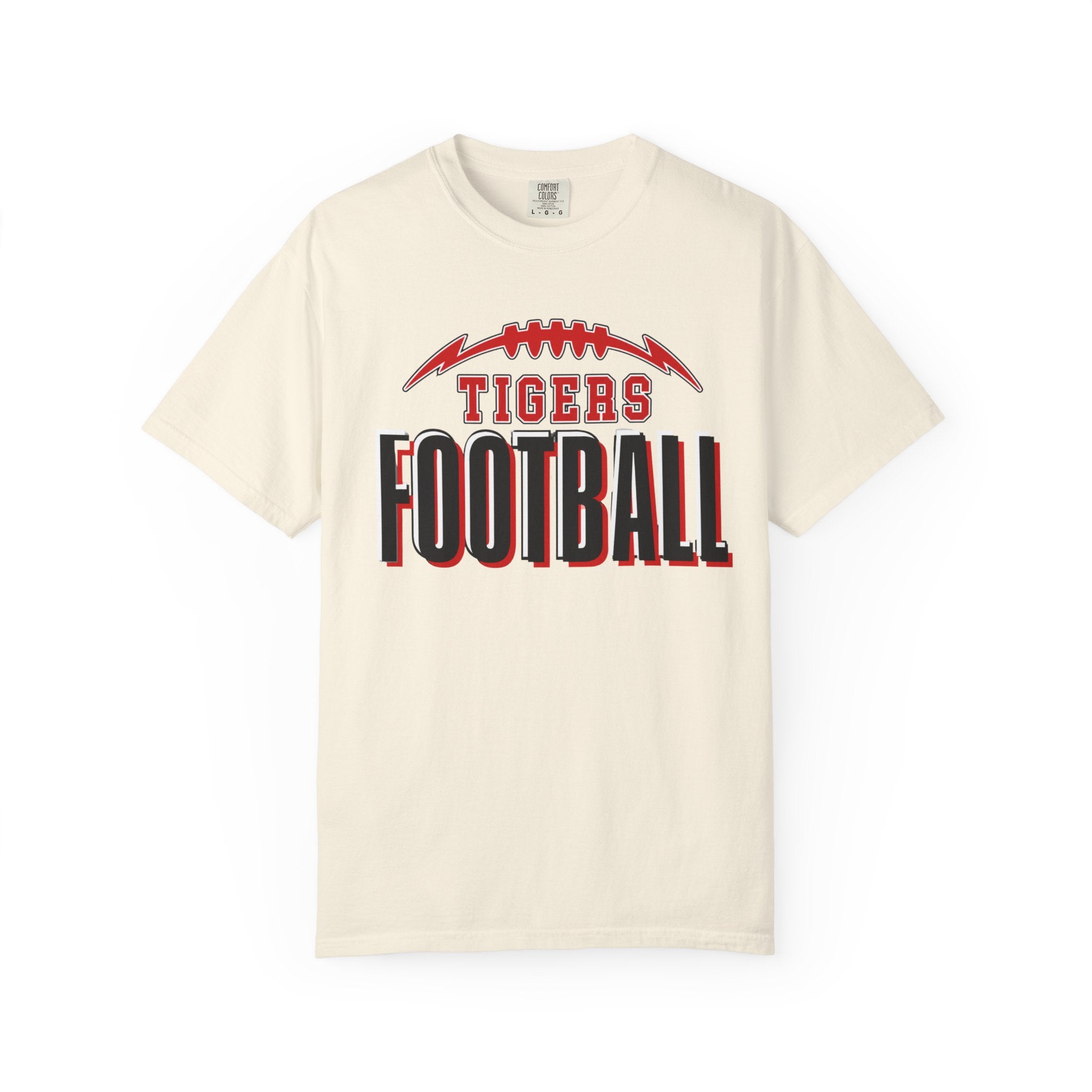 Tigers Football Comfort Colors Tee