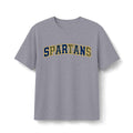 Spartans Mixed-Pattern T-Shirt - Navy and Gold Academy Tee