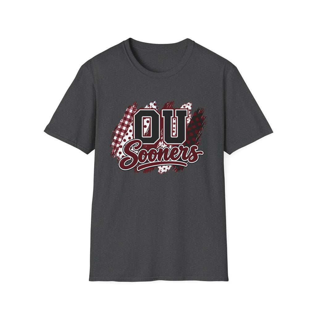 Sooners Mixed-Print Unisex Softstyle T-Shirt