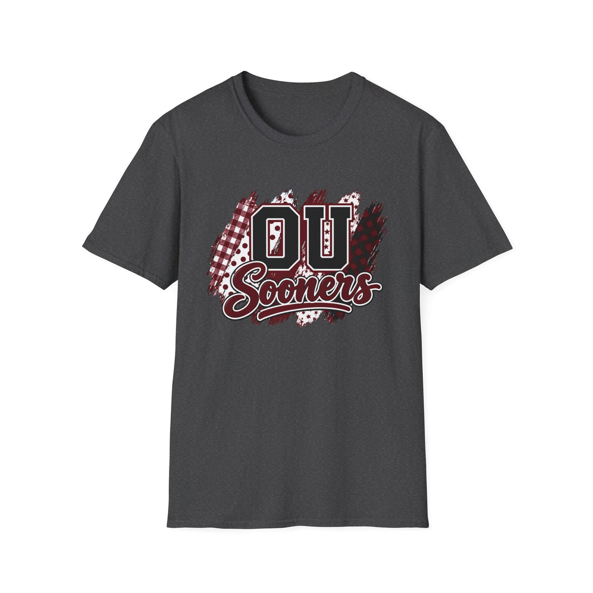 Sooners Mixed-Print Unisex Softstyle T-Shirt