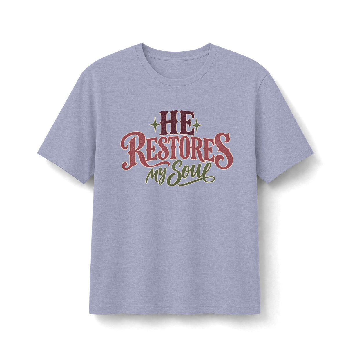 He Restores My Soul Christian Faith T-Shirt