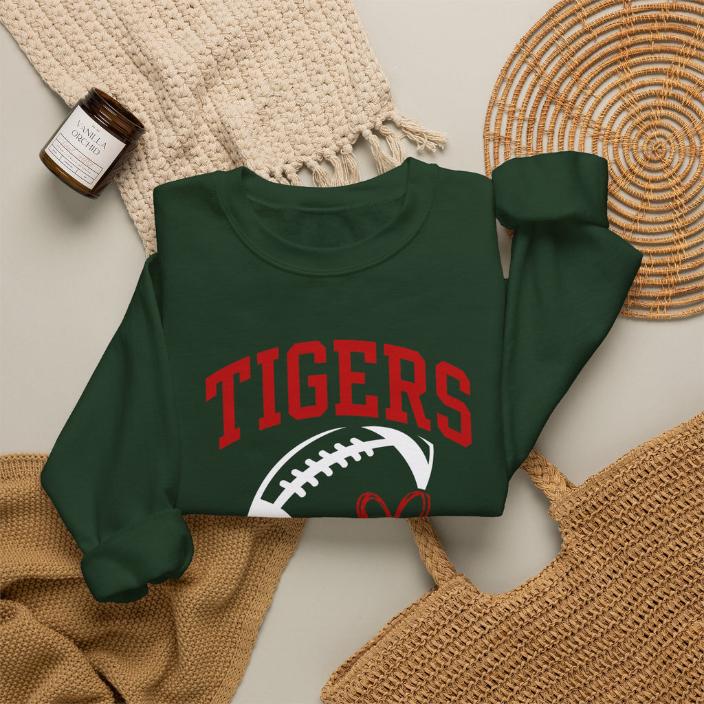 Tigers Football Crewneck Sweatshirt/Game Day Spirit Wear