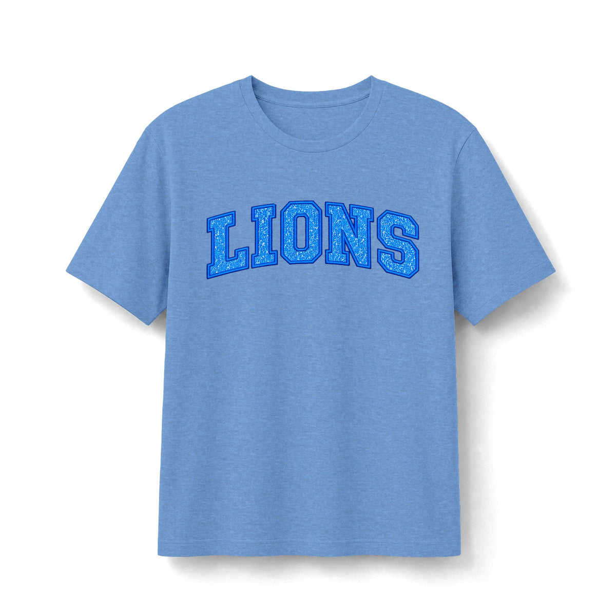 Lions Blue Sparkle Tee - Bella+Canvas CVC