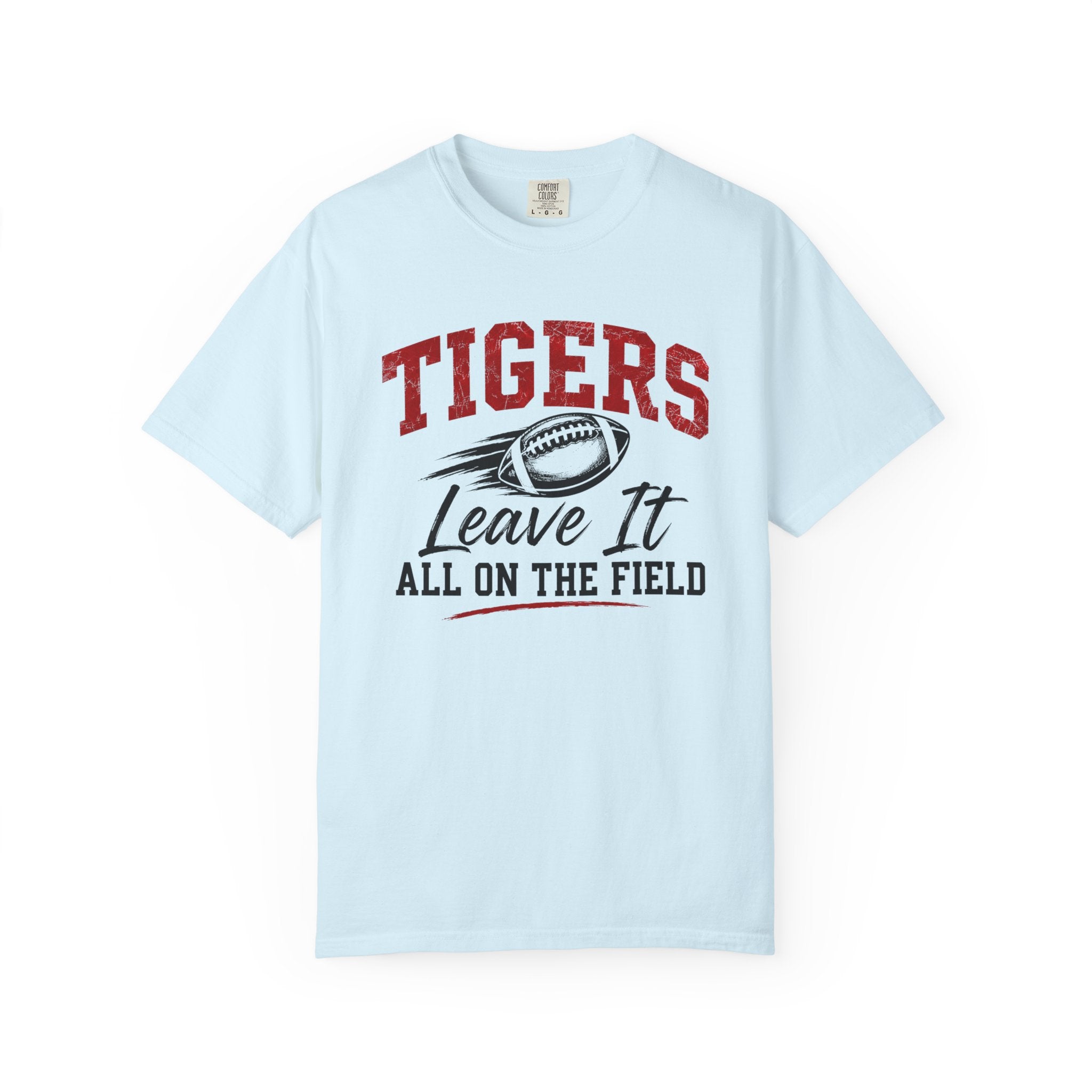Tigers Leave It All on the Field/Comfort Colors Football Tee