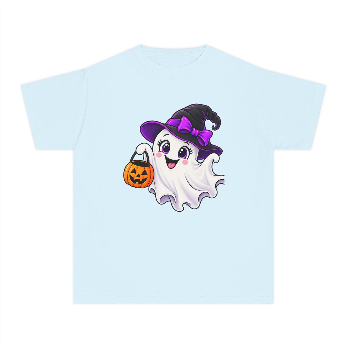 Little Boo Halloween T-Shirt - Cute Ghost Youth Shirt