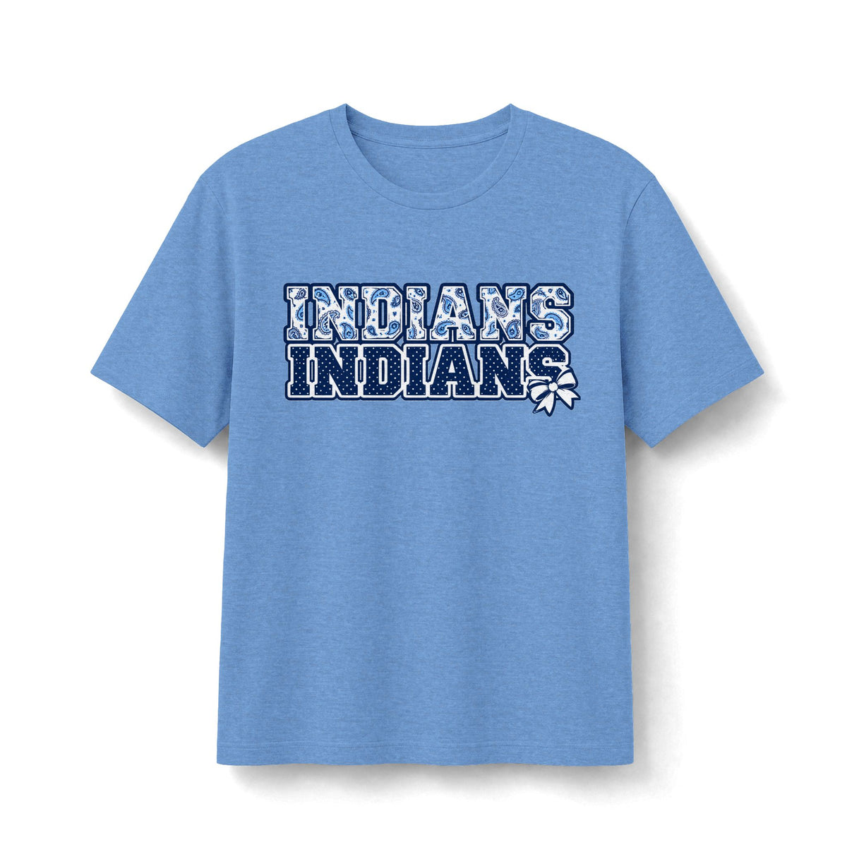 El Reno Indians Stacked Paisley & Bow Tee