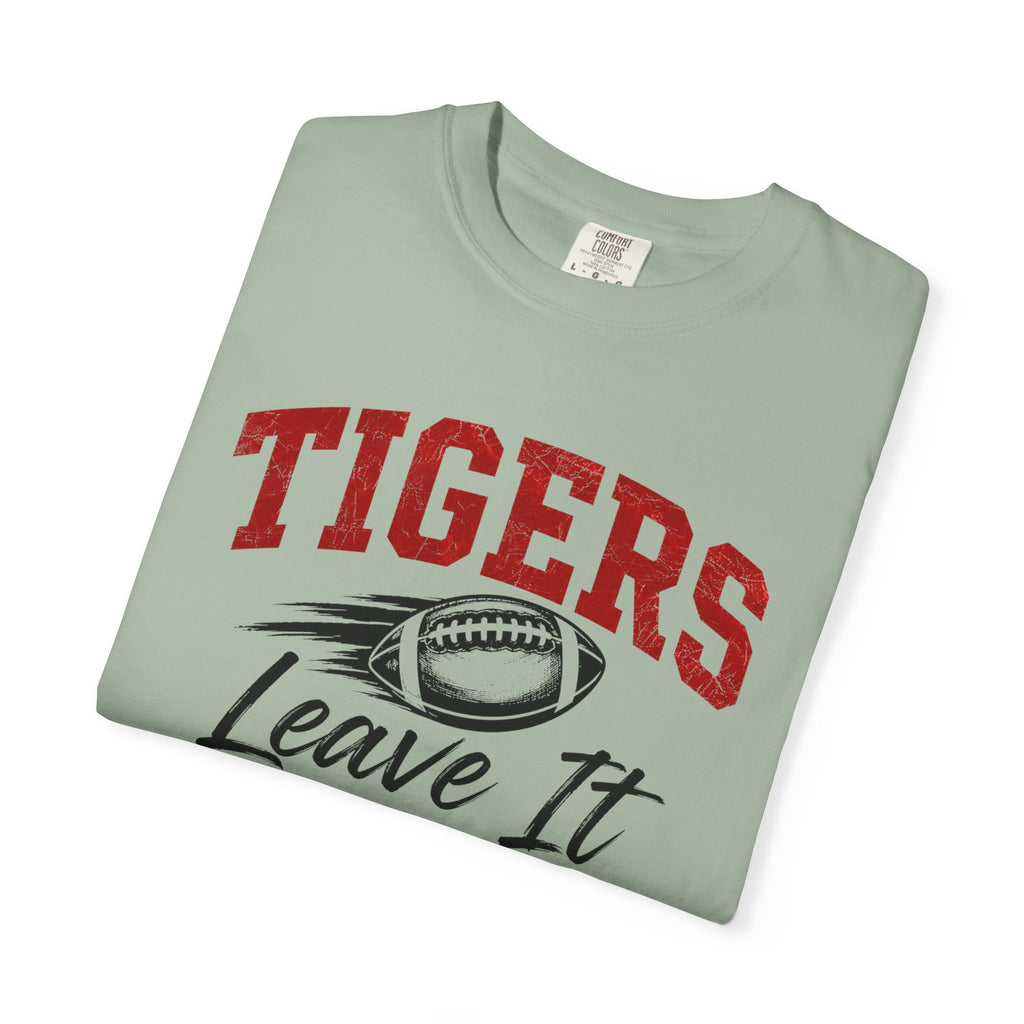 Tigers Leave It All on the Field/Comfort Colors Football Tee
