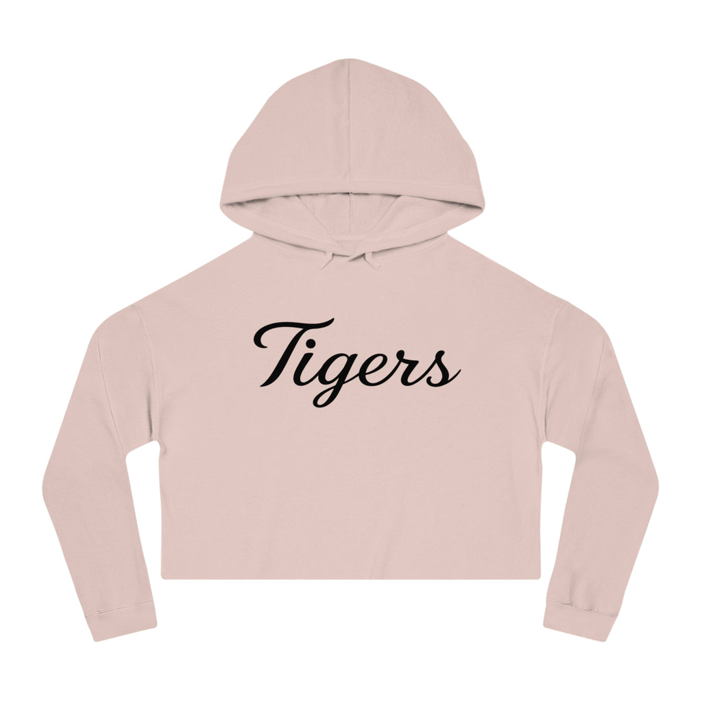 Tigers Script Cropped Hoodie