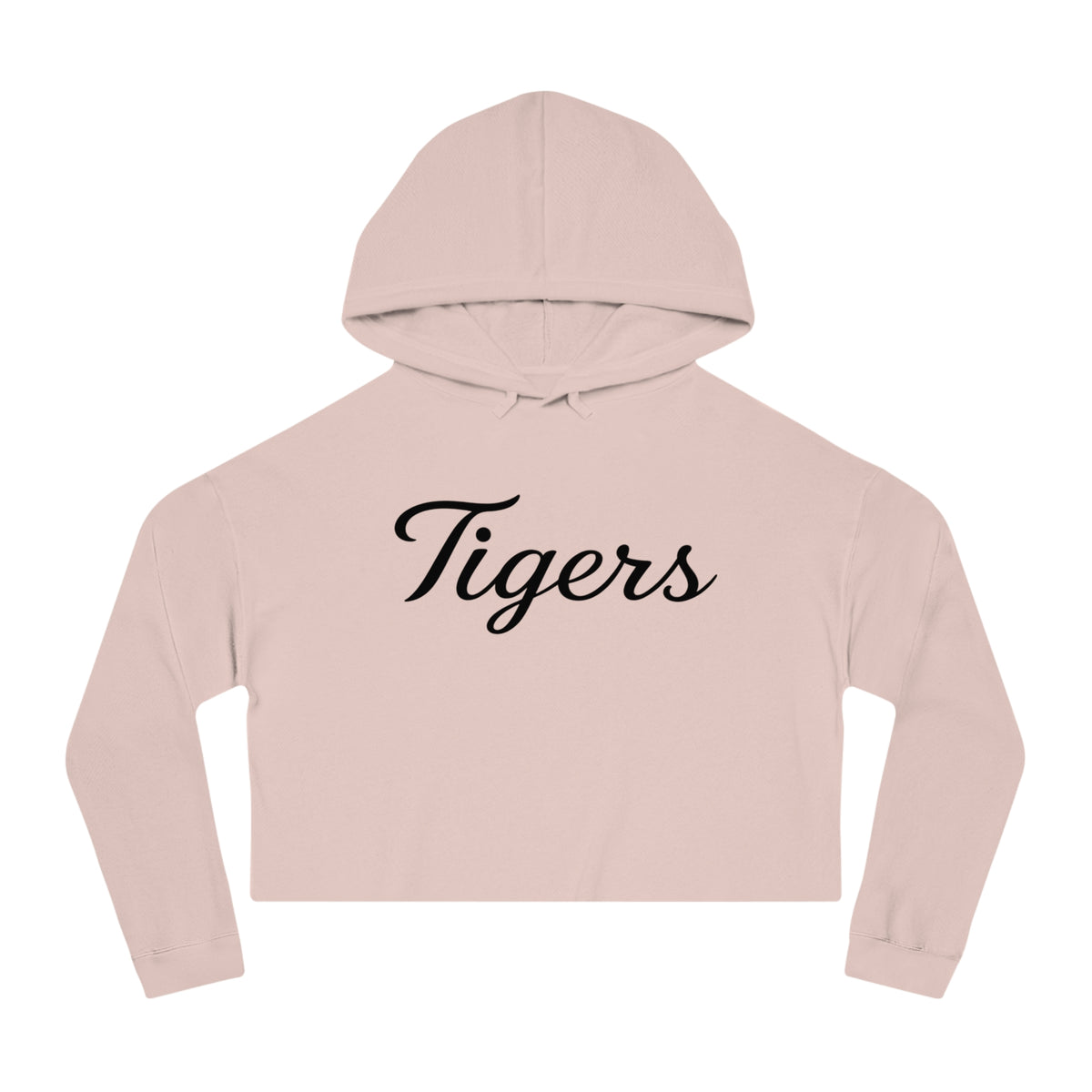 Tigers Script Cropped Hoodie