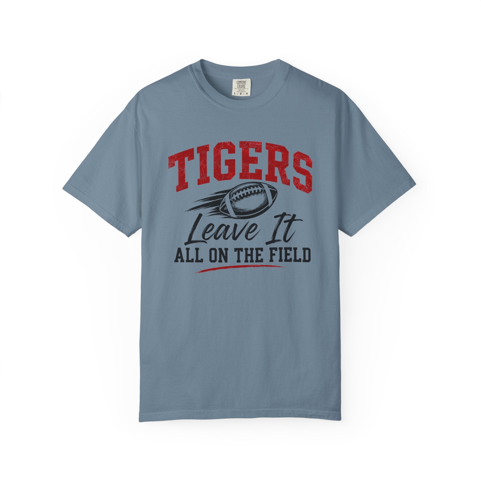 Tigers Leave It All on the Field/Comfort Colors Football Tee