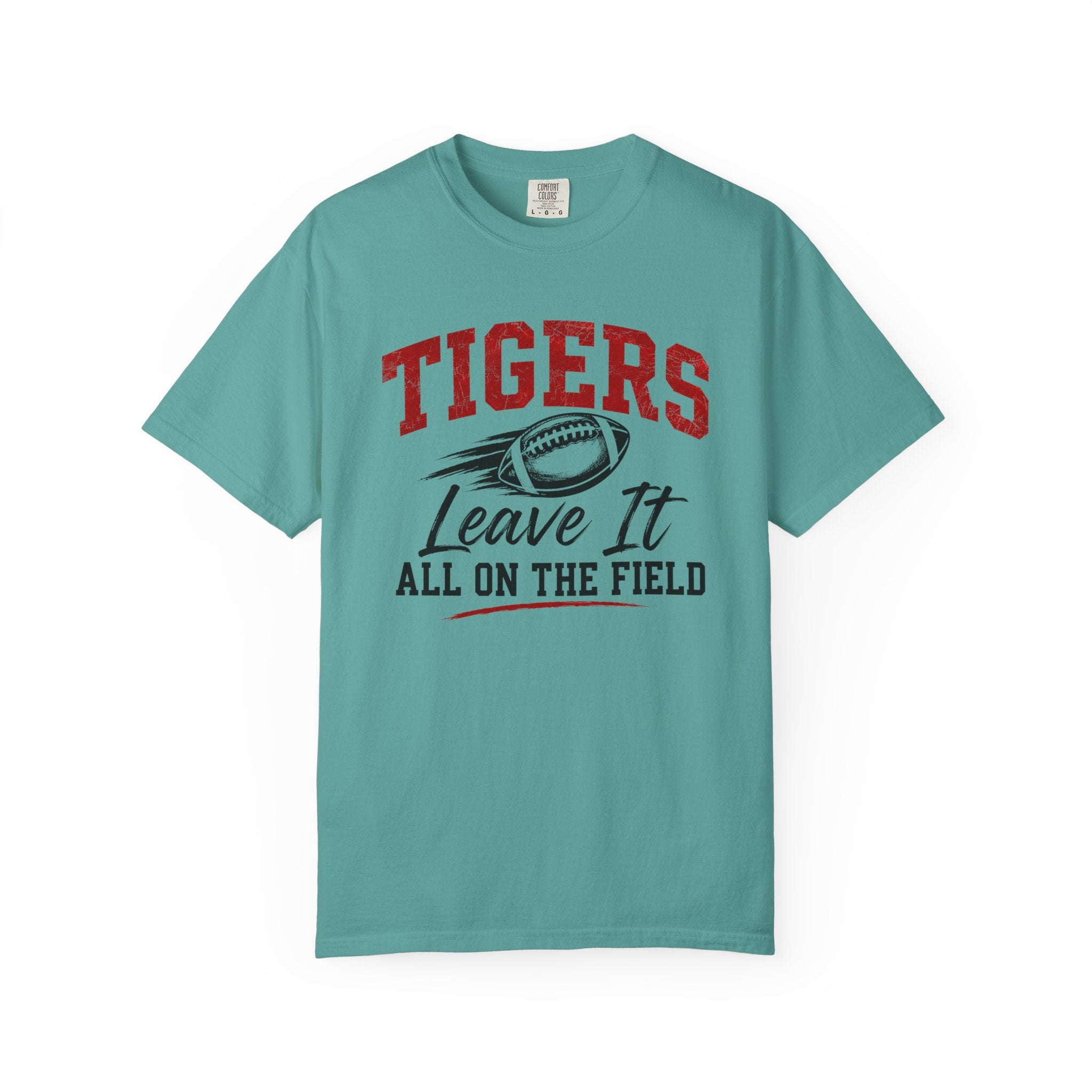 Tigers Leave It All on the Field/Comfort Colors Football Tee