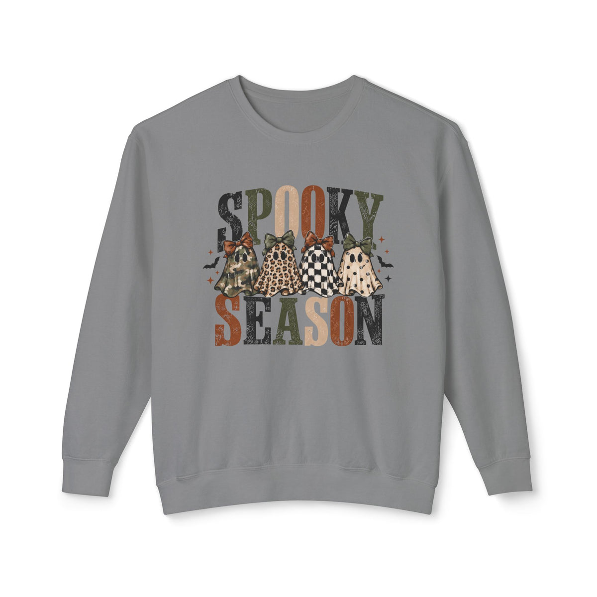 Spooky Season Ghosts Lightweight Crewneck Sweatshirt