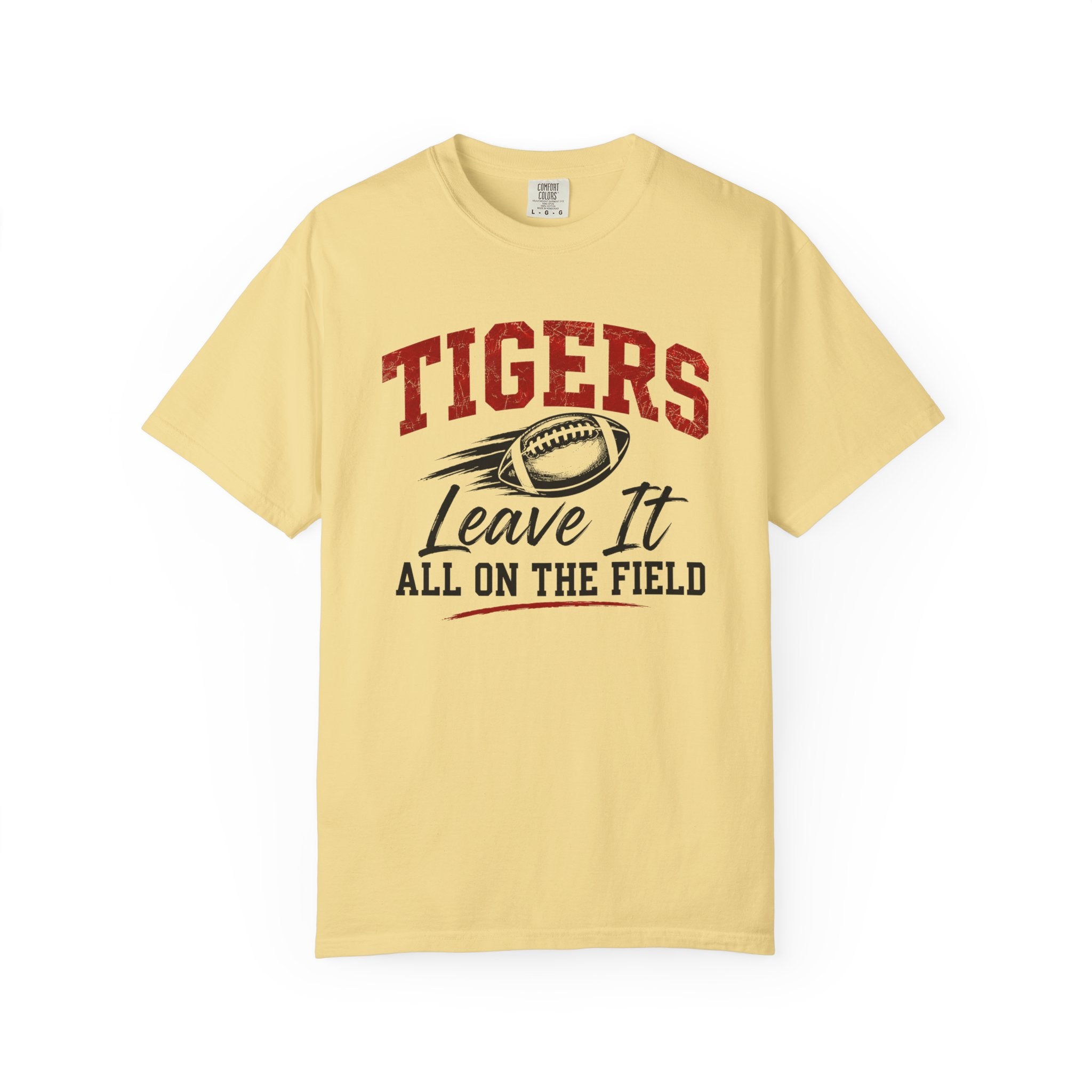 Tigers Leave It All on the Field/Comfort Colors Football Tee
