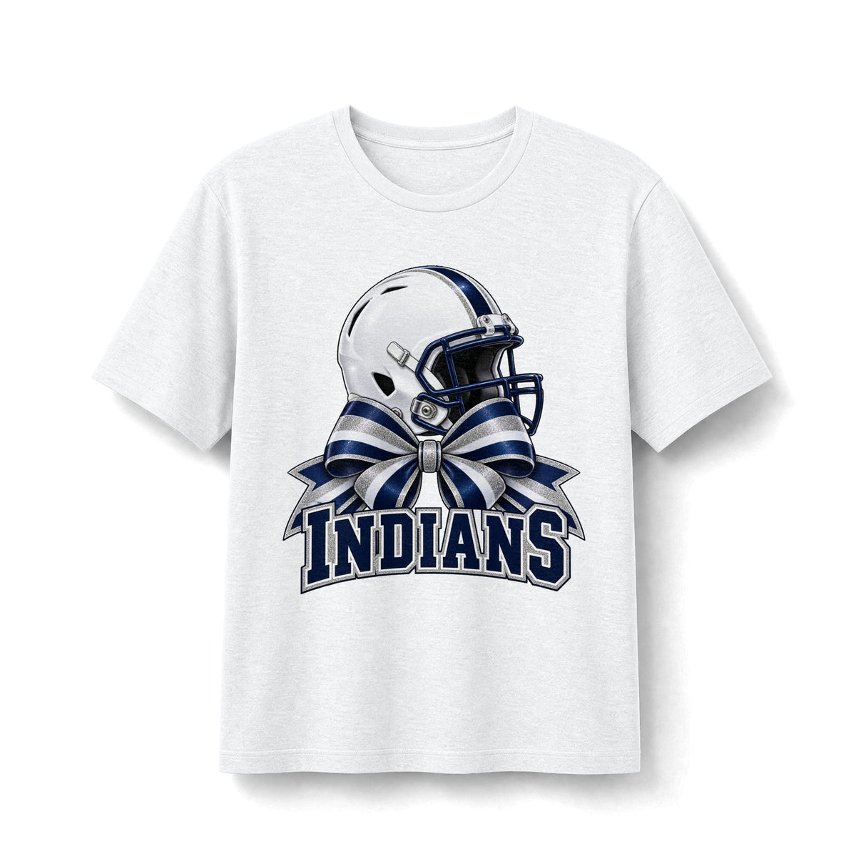 El Reno Indians Football Helmet & Bow Tee