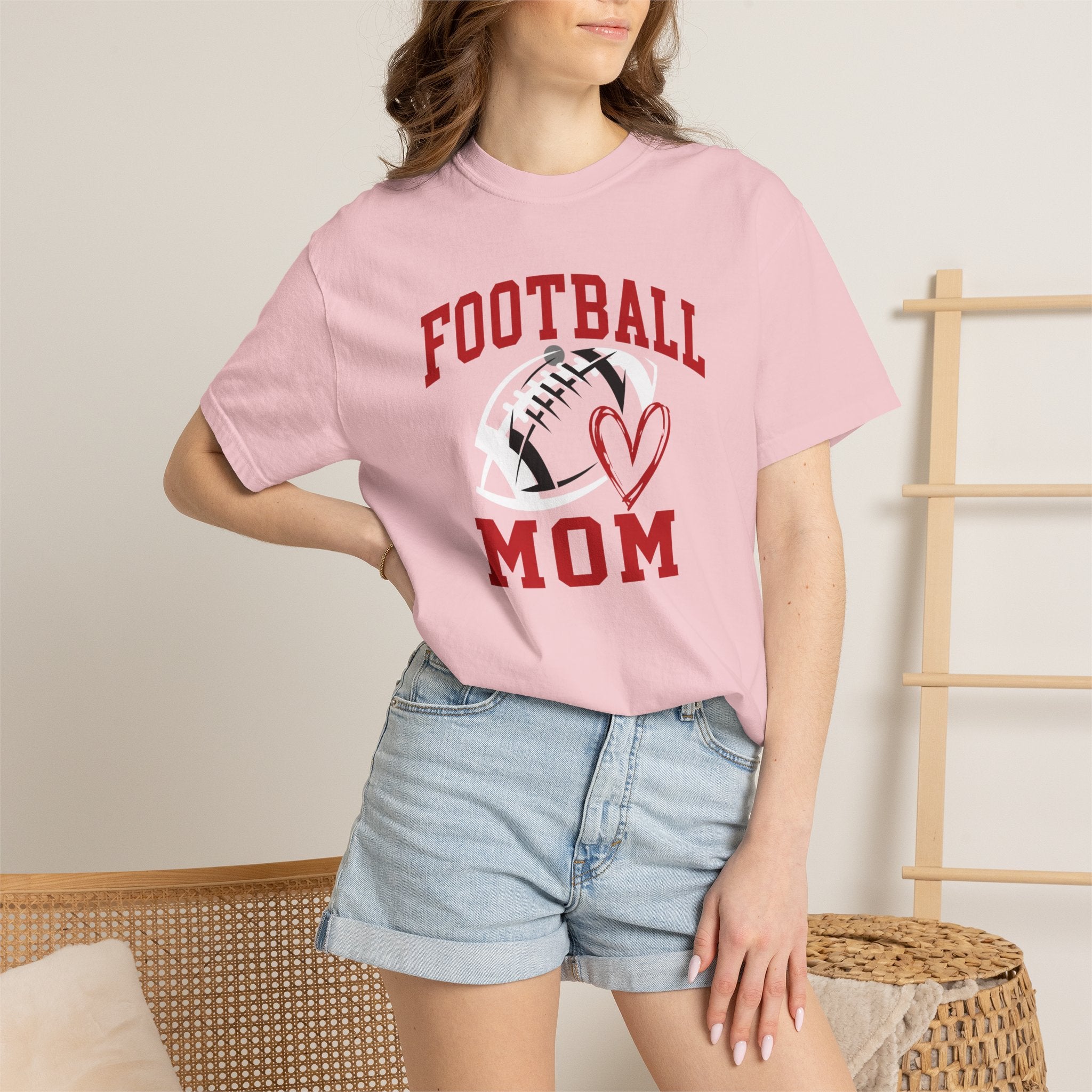 Football Mom Garment-Dyed T-Shirt