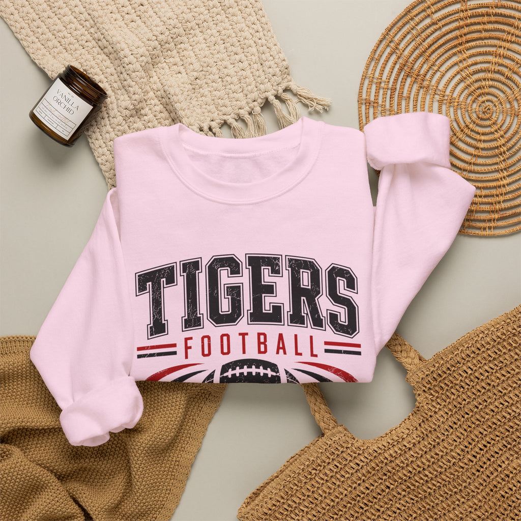 Tigers Football Vintage Logo Sweatshirt | Team Spirit Pullover