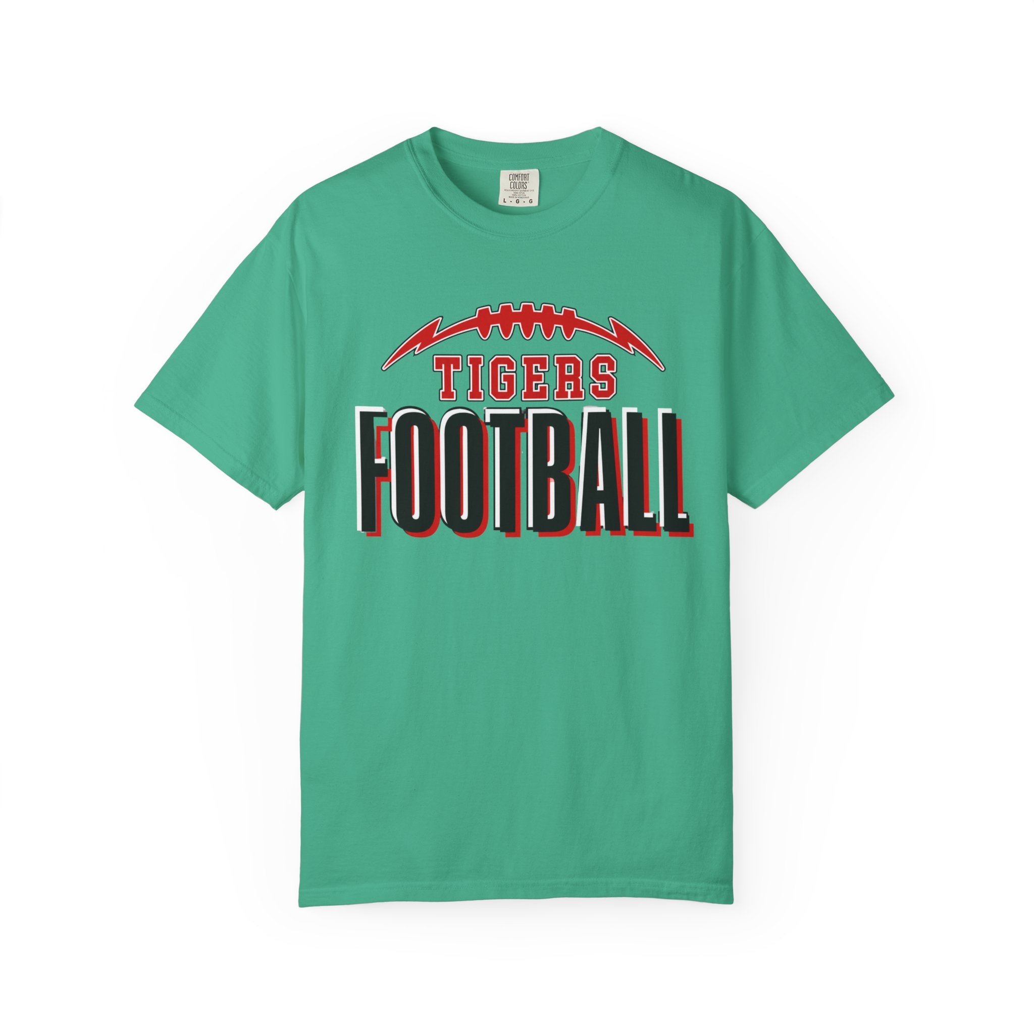 Tigers Football Comfort Colors Tee